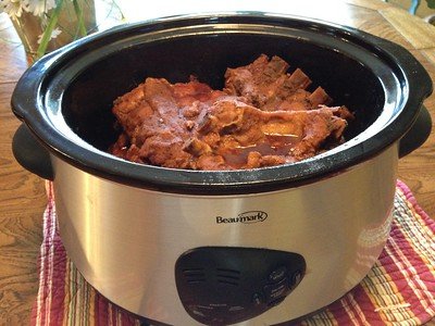 Teriyaki ribs prepared in an electric appliance