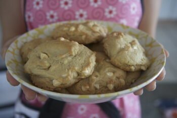 a bowl of cookies