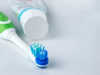 close-up of dental care tool