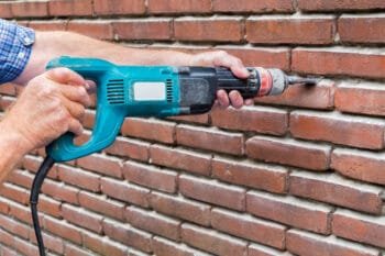 drilling a brick wall