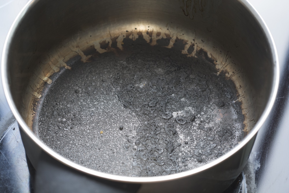 how to clean a burnt soup maker