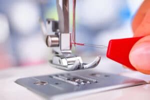 using a needle threader