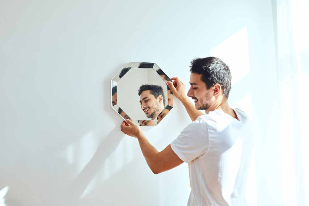 how to hang a mirror without nails